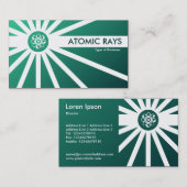Carte De Visite Rayons atomiques - Vert (Devant / Derrière)