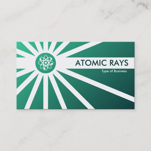 Carte De Visite Rayons atomiques - Vert (Devant)