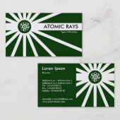 Carte De Visite Rayons atomiques - Vert foncé (Devant / Derrière)