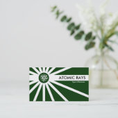Carte De Visite Rayons atomiques - Vert foncé (Debout devant)