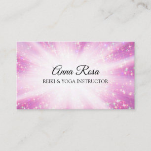 Carte De Visite Rayons curatifs d'étincelle de massage de Reiki d