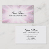 Carte De Visite Rayons curatifs d'étincelle d'énergie de Reiki de (Devant / Derrière)