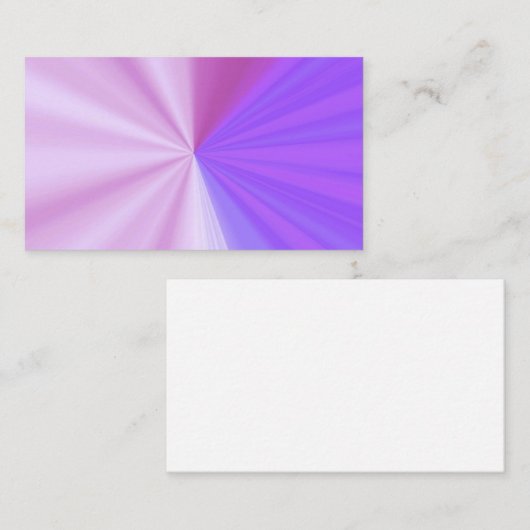 Carte De Visite Rayons de couleur (Devant / Derrière)