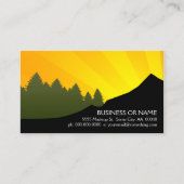 Carte De Visite rayons de montagne (Devant)