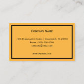 Carte De Visite Rayons de soleil modernes (Dos)