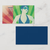 Carte De Visite rayons de vecteur (Devant / Derrière)