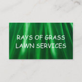 Carte De Visite rayons des services de pelouse d'herbe (Dos)