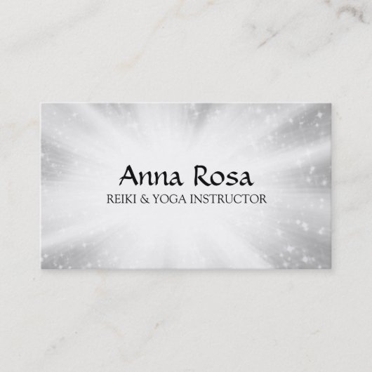 Carte De Visite *~* Rayons Reiki Éclairage de guérison de l'énergi (Devant)