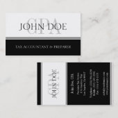 Carte De Visite Rayure CPA W/W du comptable S d'impôts (Devant / Derrière)