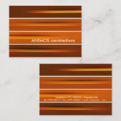 Carte De Visite rayures (Devant / Derrière)