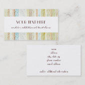 Carte De Visite Rayures (Devant / Derrière)