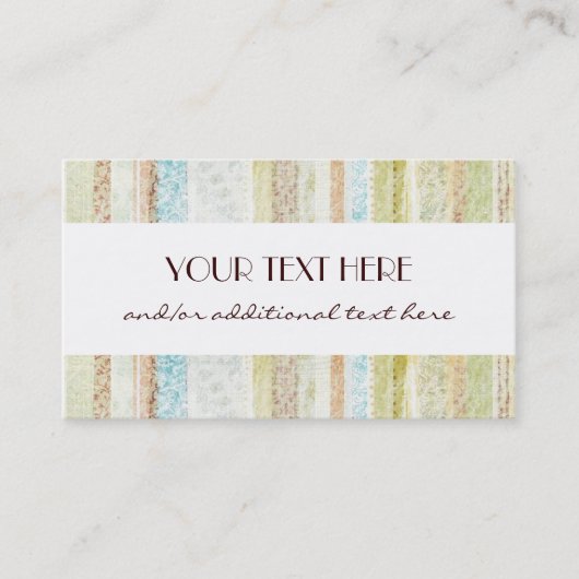 Carte De Visite Rayures (Devant)