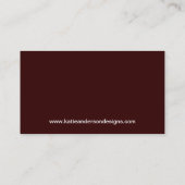 Carte de visite - rayures audacieuses (Dos)