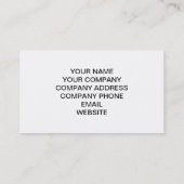 CARTE DE VISITE RAYURES BLEUES DRÔLES DE ROUGE DE PARTIES (Dos)