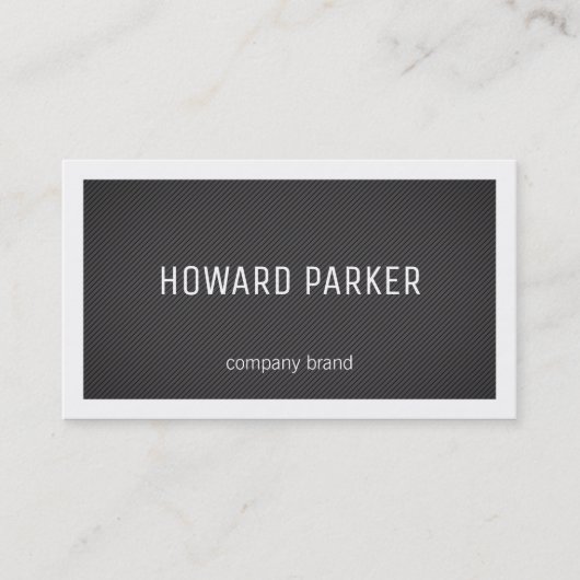 Carte De Visite Rayures | Bordure (blanche) (Devant)