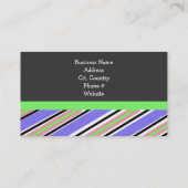 Carte De Visite Rayures brillantes (Dos)