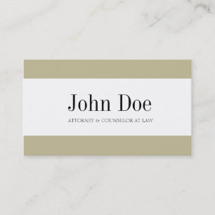 Carte De Visite Rayures bronzages de mandataire - en-tête de