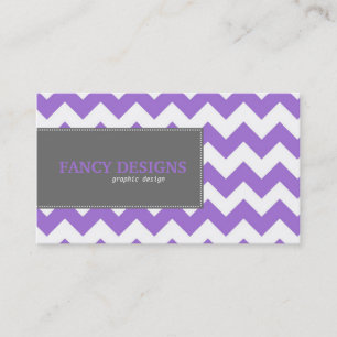 Carte De Visite Rayures chics de Chevron