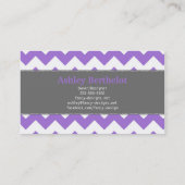 Carte De Visite Rayures chics de Chevron (Dos)