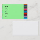 Carte De Visite Rayures colorées (Devant / Derrière)