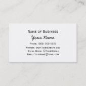 Carte De Visite Rayures dans des couleurs naturelles de plage (Dos)