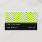 Carte De Visite Rayures de Chevron (Dos)