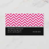 Carte De Visite Rayures de Chevron (Dos)
