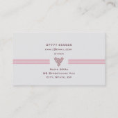 Carte De Visite Rayures de luxe de conseiller personnel et Phoenix (Dos)