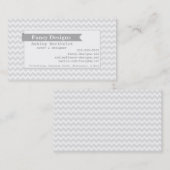 Carte De Visite Rayures de mod Chevron (Devant / Derrière)