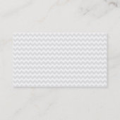 Carte De Visite Rayures de mod Chevron (Dos)