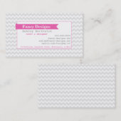 Carte De Visite Rayures de mod Chevron (Devant / Derrière)