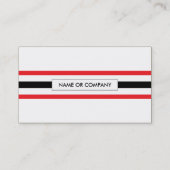 Carte De Visite rayures de piano (Dos)