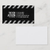 Carte De Visite Rayures de précaution - blanc (Devant / Derrière)