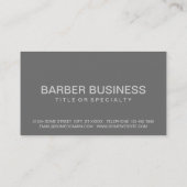 Carte De Visite rayures de rasoir (Dos)