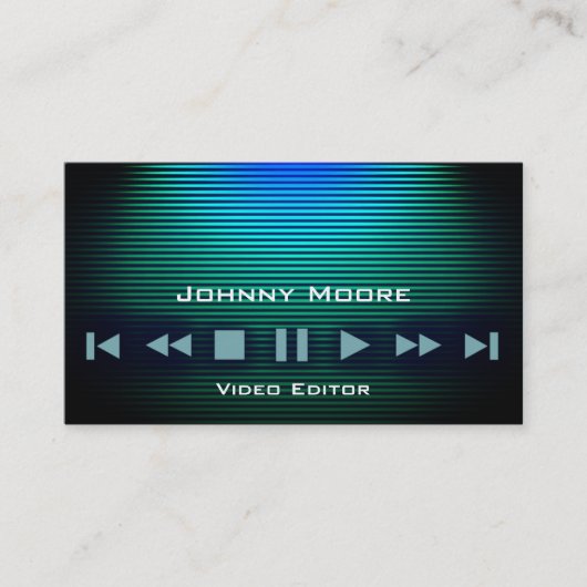 Carte De Visite Rayures d'éclat en métal de boutons de joueur (Devant)