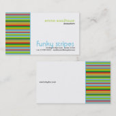 Carte De Visite Rayures géniales (Devant / Derrière)