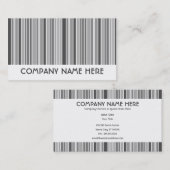 Carte De Visite rayures grises (Devant / Derrière)