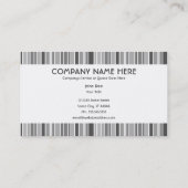 Carte De Visite rayures grises (Dos)