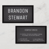 Carte De Visite Rayures II | Bordure (noir) (Devant / Derrière)