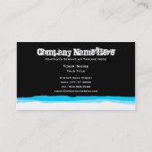 Carte De Visite rayures inclinées de ski (Dos)