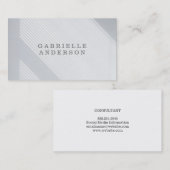 Carte De Visite Rayures | Moderne | Professionnel (Devant / Derrière)