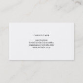 Carte De Visite Rayures | Moderne | Professionnel (Dos)