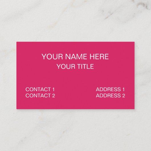 Carte De Visite Rayures rose jaune (Dos)