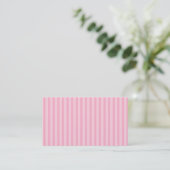 Carte De Visite Rayures roses (Debout devant)