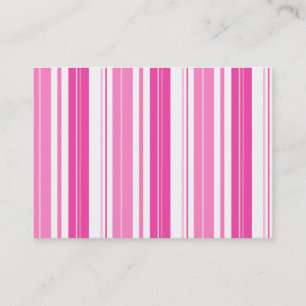 Carte De Visite Rayures roses