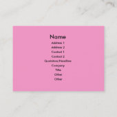 Carte De Visite Rayures roses (Dos)