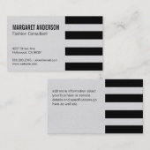 Carte De Visite Rayures | Texture (Devant / Derrière)
