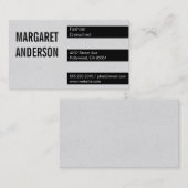 Carte De Visite Rayures | Texture II (Devant / Derrière)