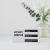 Carte De Visite Rayures | Texture II (Debout devant)