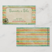 Carte De Visite Rayures vintages (Devant / Derrière)